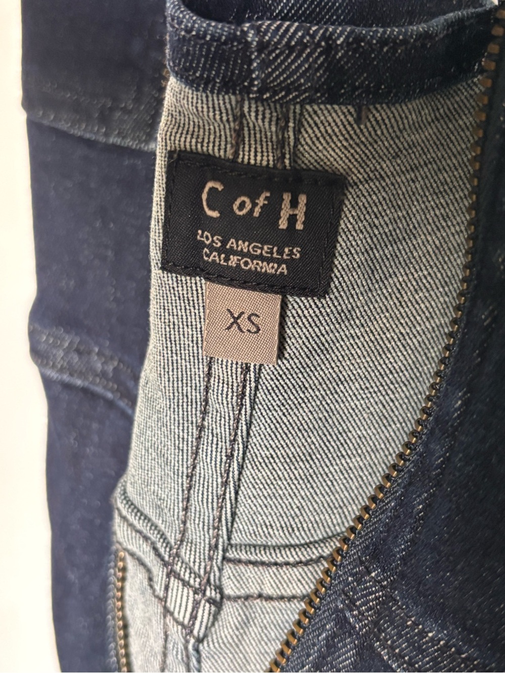 Citizens Of Humanity Dark Wash Denim Overalls Front Zip Adjustable Back - Picture 2 of 15